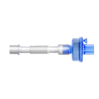 Length: 15 cm. Patient connector: straight 15F . Machine-side connector: 22F with bacterial-viral filter with heat-moisture exchange function with capnography port